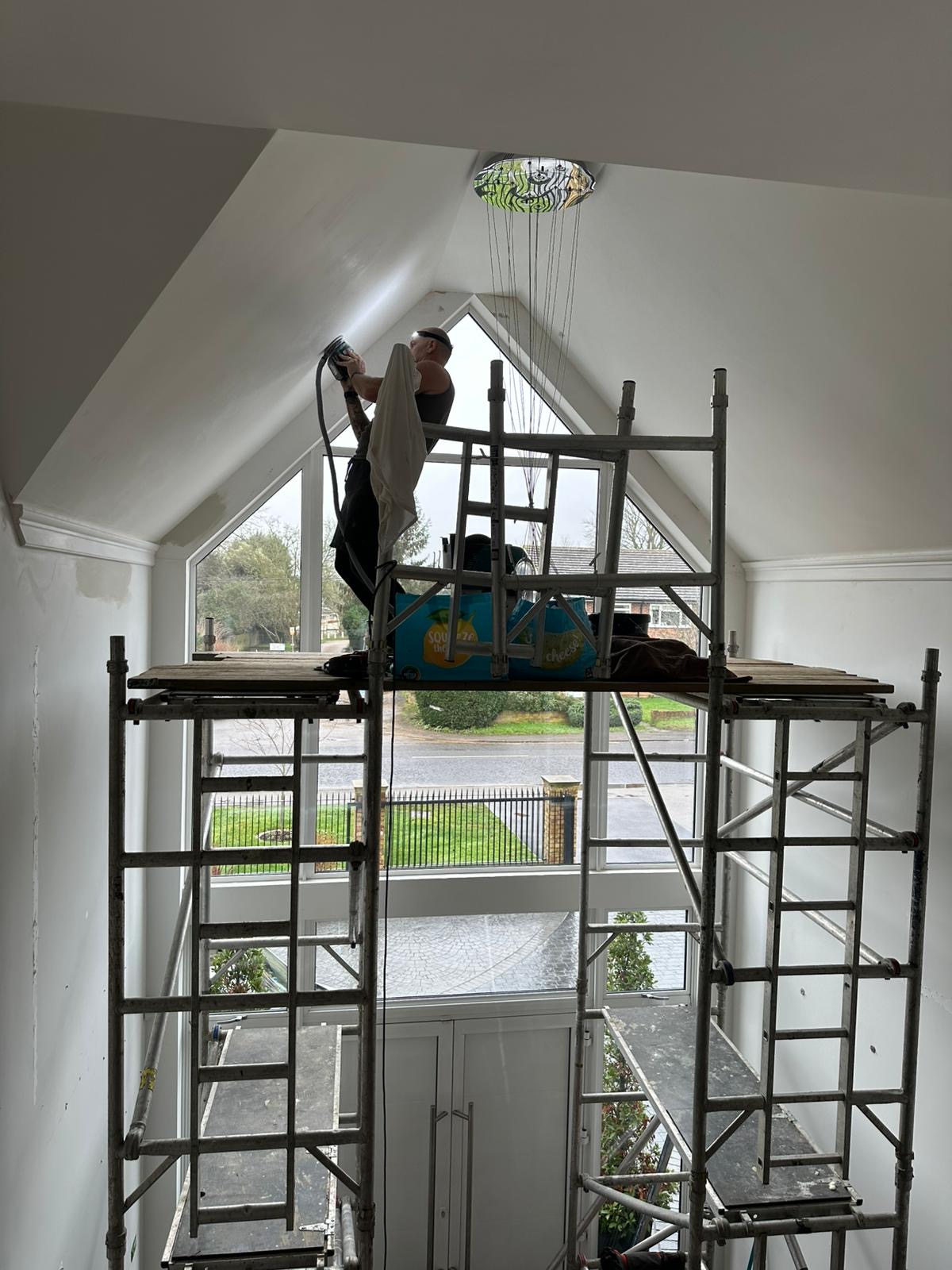 Interior decorating and finishing work